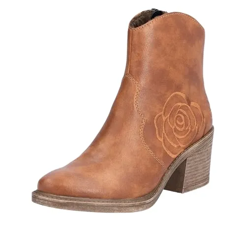 Rieker Damen Stiefeletten Y1250 - Wanderschuhe mit extra weicher Decksohle und flauschigem Samtvelour-Futter für optimalen Komfort und Wärme bei jedem Schritt.