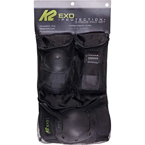 K2 EXO ADULT PAD SET 1 Design XL - Blau - Schützer, Gelenkschoner & Helme – Umfassender Schutz mit atmungsaktivem Design für alle Rollsportarten. Dieses Set bietet maximale Sicherheit durch robuste Kunststoff-Protektoren und hohen Tragekomfort.