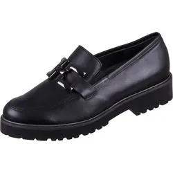 Semler Damen Plateau Slipper Elena in Schwarz 38 1/2 EU - Elegante Slipper & Loafer aus hochwertigem Glattleder mit Elastikeinsätzen für bequemen Einstieg und herausnehmbarem Fußbett. Ideal für den Business-Alltag und stilvolle Outfits.