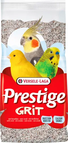 Prestige Grit mit Korällchen 2,5 kg - Vogelfutter mit hochwertigen Korällchen, fördert die Verdauung und sorgt für eine gesunde Ernährung Ihrer Vögel.