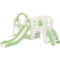 Joyz Kinderrutsche mit Spielturm und Schaukel - Vielseitiger Spielspaß für Kinder - Der JOYZ Spielturm mit Rutsche vereint Klettern, Rutschen und Schaukeln in einer robusten Konstruktion. Ideal für Kinder ab 3 Jahren, sorgt er für stundenlangen Spielspaß im Freien. Inklusive Basketballkorb und beweglichem Fernglas.