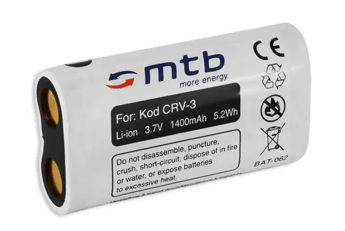 mtb more energy CRV-3 / CR-V3 Akku für Digitalkameras Kamera-Akku kompatibel mit Akku-Typ CRV-3 1400 mAh (3,7 V)