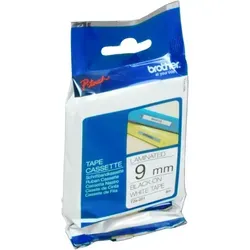 Brother P-Touch Band TZe-221  schwarz auf weiß  9mm / 8m  laminiert