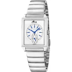 Lotus GENT 19076/2 Herrenarmbanduhr - Elegante Herrenarmbanduhr mit quadratischem Edelstahlgehäuse und Mineralglas. Wasserdicht bis 5 ATM, ideal für den Alltag und besondere Anlässe.