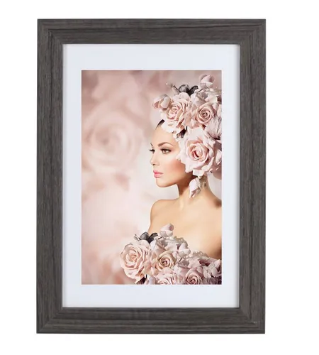 IDEAL TREND Bilderrahmen Bilderrahmen Holz Rahmen Plexi Acryl Collage Wanddeko Poster quadratis