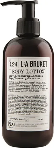 L:A BRUKET 124 Body Lotion - Sage/Rosemary/Lavender - Ganzkörperpflege mit beruhigenden Kräutern, spendet intensive Feuchtigkeit und hinterlässt eine zarte Haut.