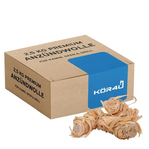 Anzündwolle 2,5kg Ofenanzünder, Kaminanzünder, Grillanzünder, lange Brenndauer