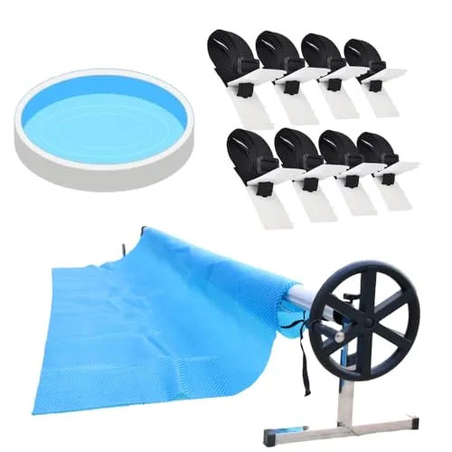 Melko Pool Aufroller – Mobiles Aufrollsystem für Pools bis 5,7m - Aufrollsysteme für Poolfolien, mobil und einfach in der Handhabung. Passt für alle Poolfolien und ermöglicht schnelles Auf- und Abrollen ohne Falten.