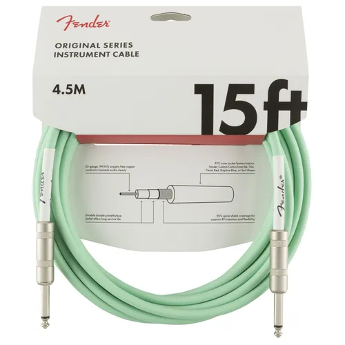 Fender Original Instrument Cable SFG 4 5 m in grün von Fender