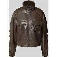 comma Jackenblazer braun 40 EU - Funktionsjacke aus 100 % Polyester, pflegeleicht und ideal für stilvolle Auftritte bei jedem Wetter.