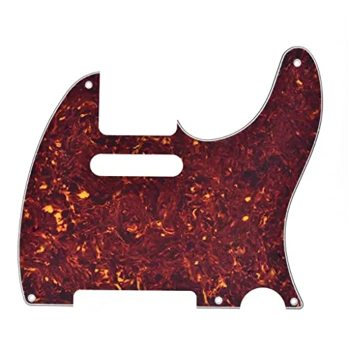 Kaish American Vintage 5-Loch-Tele-Pickguard TL Gitarren-Schlagbrettschutz/Kratzerschutz für Tele/Telecaster Vintage Tortoise
