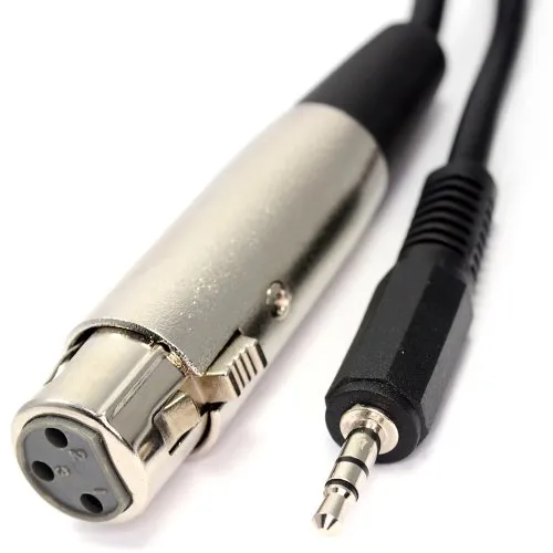 XLR Weiblich 3 Polig Buchse Zum 3,5 mm Audio Stereo Klinkenstecker Stecker Kabel 6 m [6 Meter]
