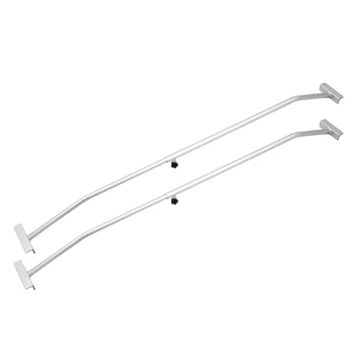 19279/ 2x Alu Flachplanenbügel für PKW Anhänger Planen Verstellbar 100-170 cm