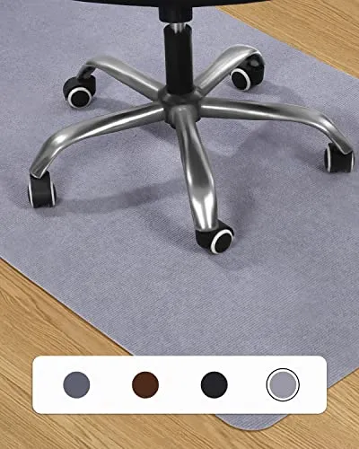 cm, Bürostuhl Unterlage, Schreibtischstuhl Unterlage, Bodenschutzmatte bürostuhl, Kratzfest Bodenmatte Stuhlunterlage, Bodenschutzmatte für Laminat, Parkett und Hartböden (hellgrau) 90 x 140