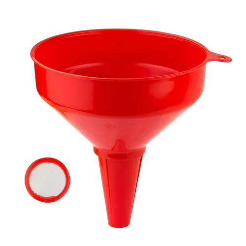 Dema Kunststoff-Trichter DKT200 20 cm – Industrietrichter, Einfüllhilfe, PP-Trichter – Mit Edelstahlsieb, Öl-, Benzin- & Säurebeständig, Robust, Vielseitig – Für Werkstatt, Garage, Industrie 22170