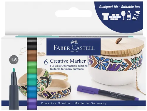 FABER-CASTELL Creative Marker 6er Etui 
