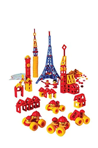 Plasticant Mobilo Konstruktions-Set II, 424 Teile - Kreatives Konstruktionsspielzeug made in Germany - bauen, spielen, lernen für Kinder 3 - 8 Jahre