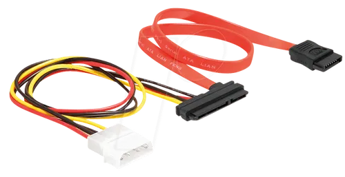 DELOCK 84230 - Kabel SATA 22pin > 7pin+4pin Power