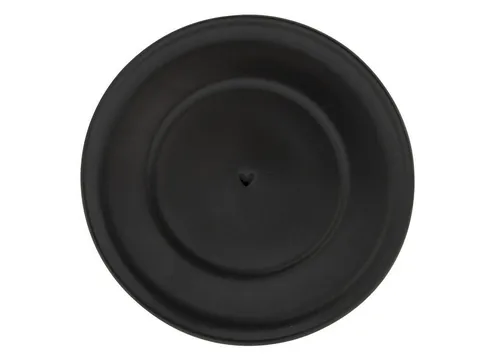 Bastion Collections Untertasse Matt Schwarz, Spülmaschinengeeignet, Schwarz, Motiv: Herz