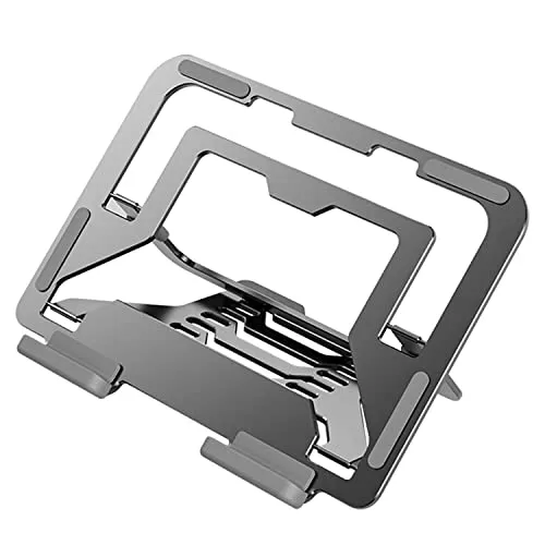 Tablet Tischhalterung - Stabiler Tabletständer für perfekten Halt - Taschen & Schutzhüllen - Ideal für bequemes Arbeiten und Surfen, passend für verschiedene Tablet-Modelle und in elegantem Grau.