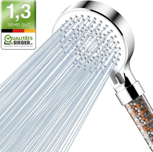 Magichome Hochdruck Duschkopf 5 Modi Filtergebürstet - Duschbrausen & -köpfe: Luxus-Handbrause mit 5 Strahlarten für ein individuelles Duscherlebnis und Wasserspareffizienz.