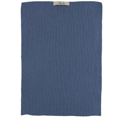 Ib Laursen Badetücher Ib Laursen Handtuch Mynte Gestrickt Cornflower