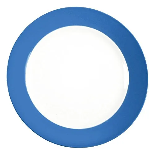 Ritzenhoff & Breker Doppio Dessertteller, 1 Stück, Kuchenteller, Frühstücksteller, Porzellan, Indigo Blau, Ø 20 cm, 063844