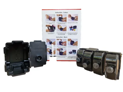 4x Nachfüllen schwarz HP301, HP302, HP303, HP304, und HP305