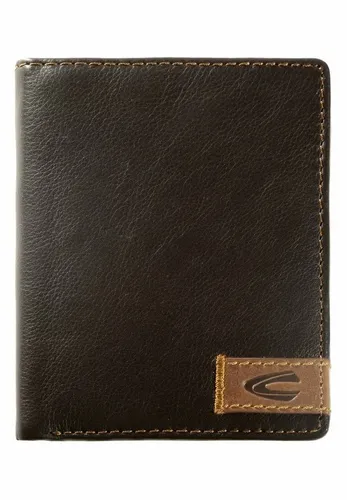 camel active California Herren Geldbörse Hochformat aus Leder - Herren-Geldbörse Hochformat aus hochwertigem Rindsleder mit 8 Kreditkartenfächern und Sicherheitsfach, ideal für stilbewusste Männer.