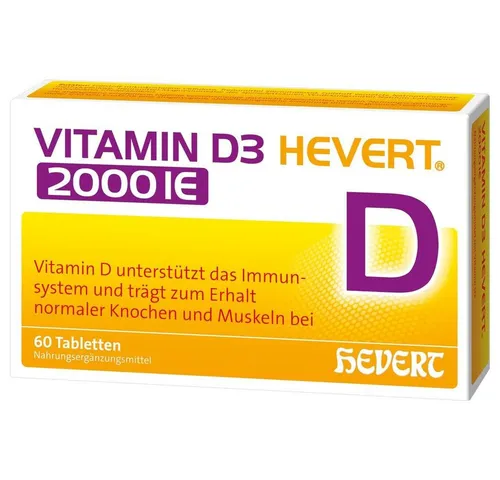Vitamin D3 Hevert 2.000 I.e. Tabletten 60 St