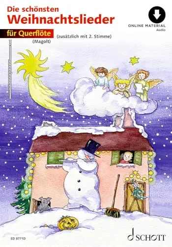 Die schönsten Weihnachtslieder: sehr leicht bearbeitet. 1-2 Flöten.