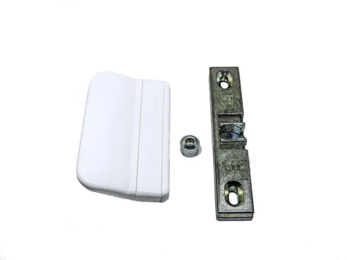 Siegenia Balkontür Schnäpper A 1360 mit Hülse inkl. Balkontürgriff in weiss