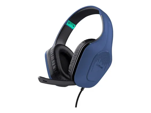 Trust Gaming GXT 415B Zirox - Leichtes Gaming Headset mit 50-mm-Treibern - Gaming-Headset mit nur 244 g Gewicht für stundenlangen Komfort, leistungsstarke 50-mm-Treiber für immersiven Sound und hochklappbares Mikrofon für klare Kommunikation.
