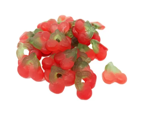 Fruchtgummi Bären & Co. Süßigkeit, Fruchtgummi Doppelkirschen zuckerfrei süß fruchtig weich 300g