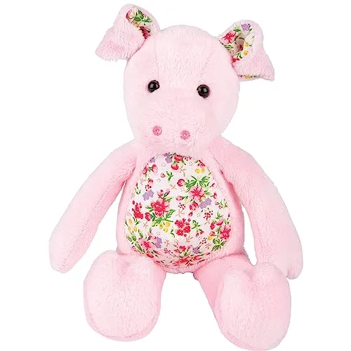 Suki Gifts 14428 Ditsy Floral Primrose Schwein Kuscheltier, mehrfarbig