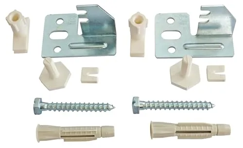 SOMATHERM FOR YOU, 601520303, Set von 2 verstellbaren Befestigungen für Stahlheizkörper mit Bügelplatte