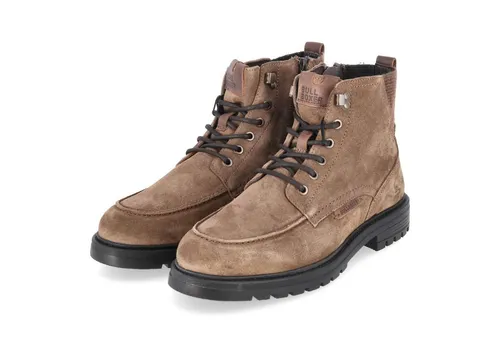Bullboxer Stiefelette Veloursleder Braun 41 - Stylische Schnürstiefelette aus hochwertigem Veloursleder mit praktischem Reißverschluss für einfaches An- und Ausziehen. Ideal für vielseitige Looks und den täglichen Einsatz.