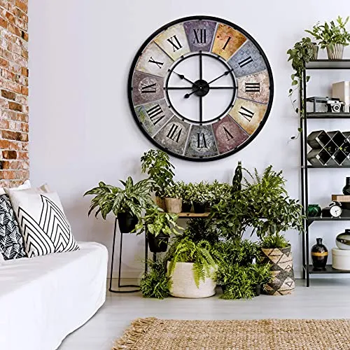 Große Vintage Wanduhr Retro XXL von K&L Wall Art