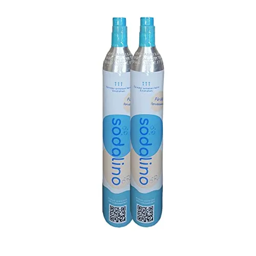 sodalino CO2-Zylinder 2 x 425g (60L) Schraubventil