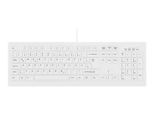 Active Key AK-C8100 Desinfizierbare Tastatur mit Cursor-Tasten - Tastaturen, hygienisch desinfizierbar und ideal für den Einsatz in medizinischen Einrichtungen oder Laboren.