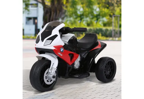 Homcom Elektro Dreirad, BMW lizenziert - Kinder-Elektrofahrzeuge: Offizielles BMW Elektro-Dreirad für Kinder von 18-36 Monaten mit Musik-Funktion, LED-Scheinwerfern und sicherem Dreirad-Design für ein realistisches Fahrerlebnis.