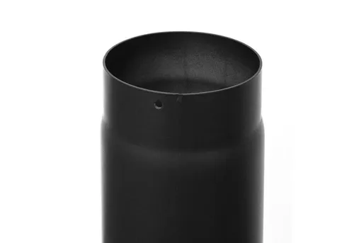 raik Rauchrohr/Ofenrohr 120 mm - Zugregulierung für optimale Verbrennung - Abgasrohr mit 120 mm Durchmesser und 250 mm Länge, aus 2 mm starkem Stahlblech. Hitzebeständige Senotherm-Schwarz Beschichtung, ideal für effiziente Heizsysteme. Made in Germany.