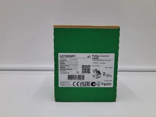 Schneider Electric LC1D25P7 - Leistungsschütz 3p, 11 kW, 25 A, 400 V AC3, langlebig mit 15 Millionen Schaltungen
