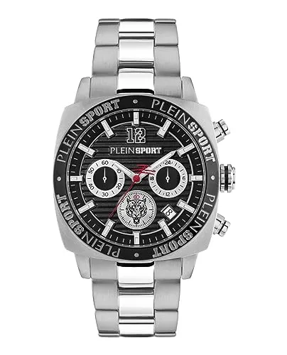 Plein Sport Wildcat Gents Chronograph 40mm Uhr - Armbanduhr für Herren mit 40mm Gehäuse, sportlichem Design und 50m Wasserdichtigkeit – perfekt für aktive Lebensstile.