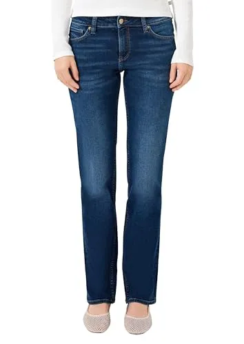 QS Jeans Catie Slim Fit Mid Rise Straight Leg