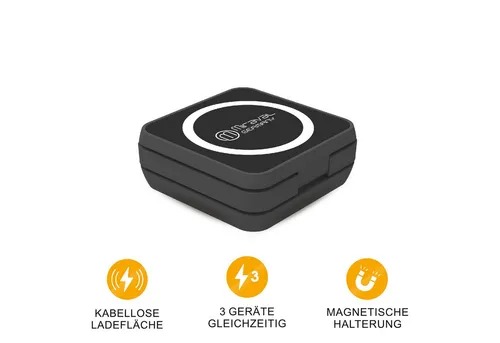 Miraval Faltbare 3 in1 Ladestation für kabelloses Laden Wireless Charger