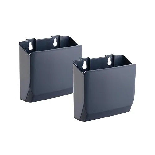 my wall Zubehörhalter für Kleinteile - HZ6L, Vielseitige Aufbewahrung für Fernbedienungen, Handys, Stifte, Dunkelblau, belastbar bis 2kg, Aufbewahrungsbox, Zubehörhalter, Organizer, Aufbewahrung