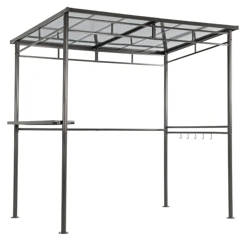 osoltus Grillpavillon 1,5 x 2,2 m für Gasgrills in grau von osoltus