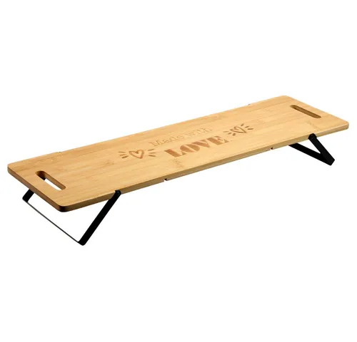 KESPER® Servierbrett Brett mit Ständer, Bambus, FSC, Bambus, (1-St), klappbar