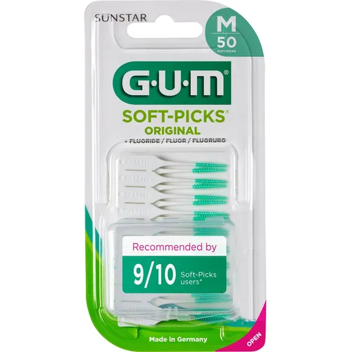 Gum 158155 Soft Picks Original-Bürsten, regelmäßig, 50 Stück
